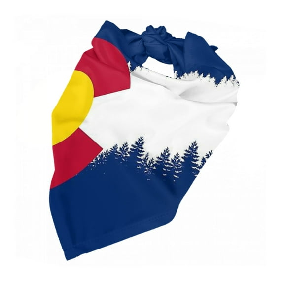 Colorado Snow Mountain Dog Bandana Pet Scarf Dog Party Supplies For Dogs Pet Accessories For Dog Lovers