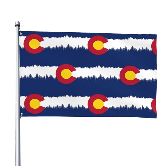 Colorado Snow Mountain Flag 4x6 Ft Big Flag For Outdoor Indoor Office Workplace Home Garden
