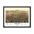 thumbnail image 1 of Colorado Springs Art, 1882 Vintage Map of Colorado Springs Colorado, CO History Wall Decor Gift, Old Colorado Springs Map - 36" x 24" Black Framed Print, 1 of 4