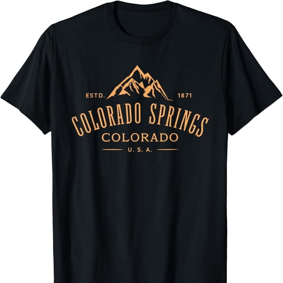 Colorado Springs Colorado AweS1ome Mountain Design S1ouvenir T-S1Hirt