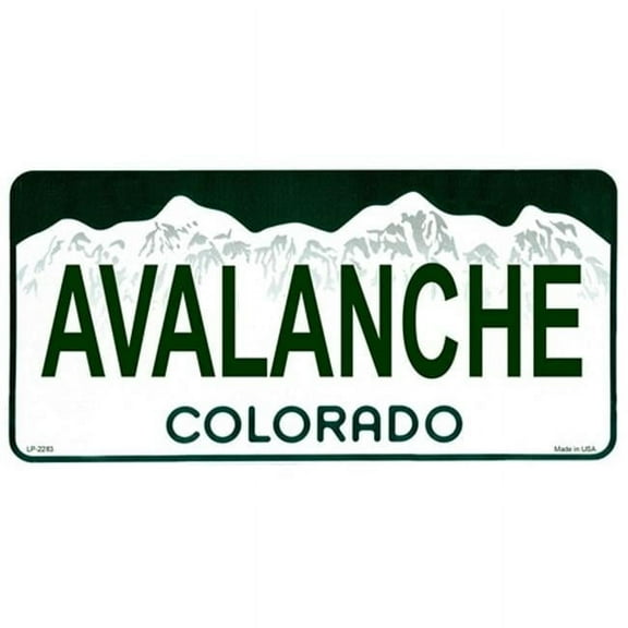 Colorado State Background License Plates- Avalanche 6 x 12 standard size license plates