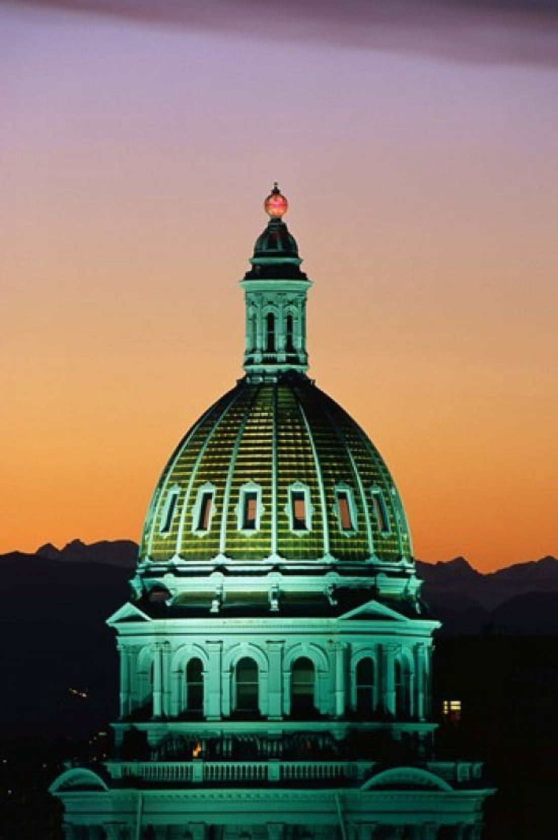 Colorado State Capitol Building Denver CO Canvas Art - Panoramic Images (24 x 18)