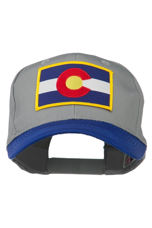 Colorado State Embroidered Patched Cap - Royal Grey OSFM