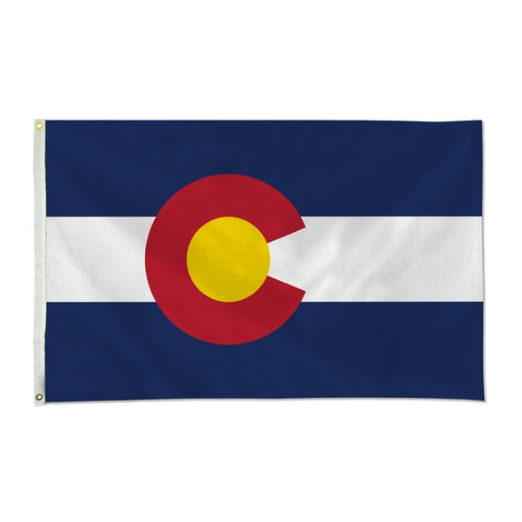 Colorado State Flag 3ft x 5ft Banner Flag - Made of Polyester, EZ Hang Flag
