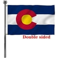 thumbnail image 1 of Colorado State Flag 3x5 Ft Double Sided US State Colorado Flag American States of Colorado Flags with 2 Brass Grommets Design Polyester Flags Decor for Indoor Outdoor, 1 of 7