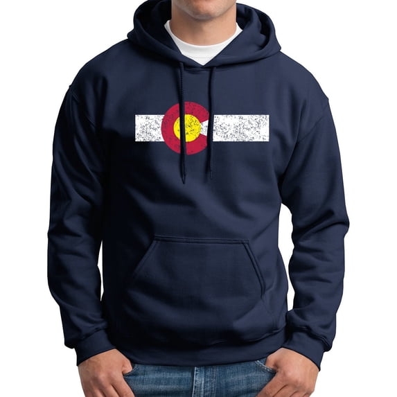 Colorado State Flag Distressed Hoodie