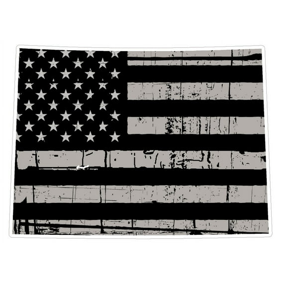 Colorado State (N8) Distressed Flag Vinyl Decal Sticker Car/Truck Laptop/Netbook Window