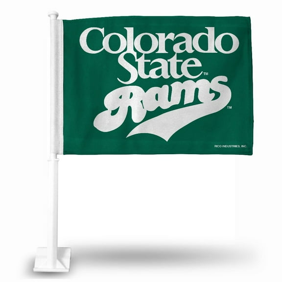 Colorado State NCAA Rams 14x19 Double Sided Window Mount Car Flag