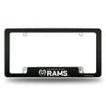 thumbnail image 1 of Colorado State NCAA Rams Chrome Metal License Plate Frame with Carbon Fiber Design, 1 of 6