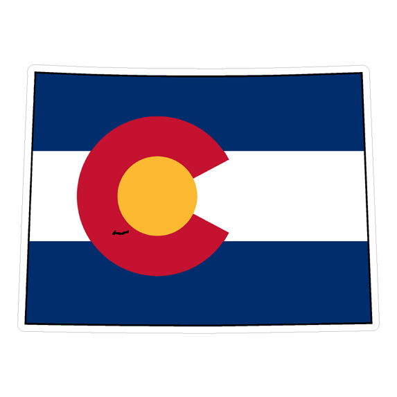 Colorado State (Q8) Shape Flag Vinyl Decal Sticker Car/Truck Laptop ...