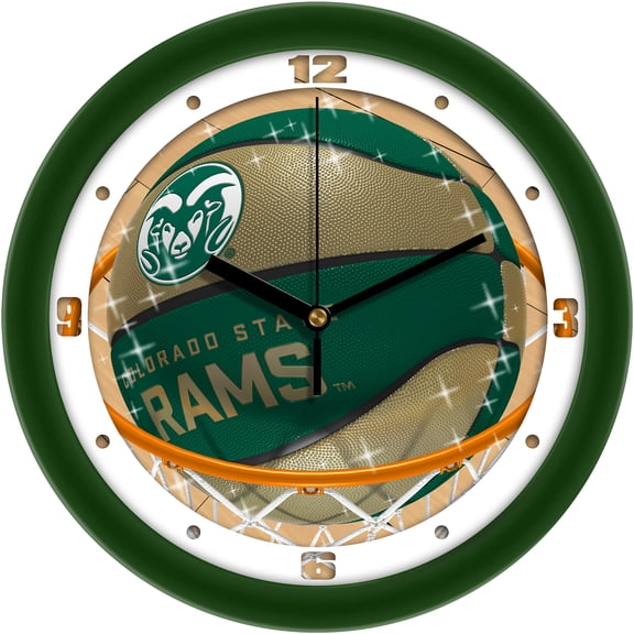 Colorado State Rams 11.5" Suntime Slam Dunk Wall Clock