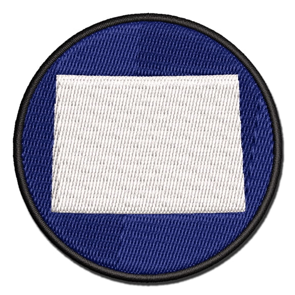 Colorado State Silhouette Applique Multi-Color Embroidered Hook & Loop Patch - 3 Inch Medium