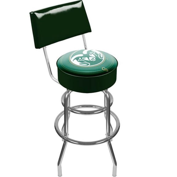 Colorado State University CLC1100-COST Colorado State University Padded Swivel Bar Stool with Back