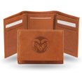 thumbnail image 1 of Colorado State University NCAA Rams Brown Leather Embossed Trifold Wallet, 1 of 6