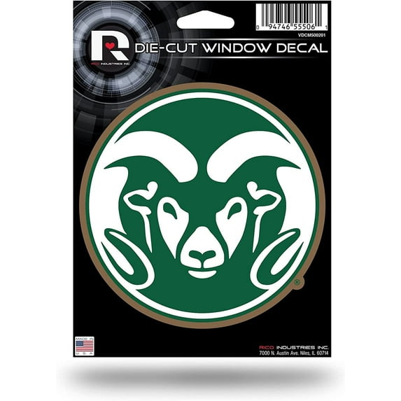 Colorado State University Rams 5 Inch Sticker Decal Flat Vinyl Die Cut ...