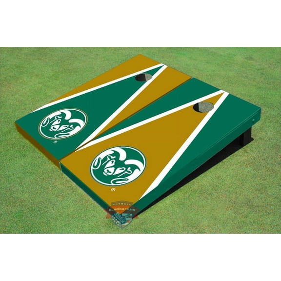 Colorado State University Rams Logo Alternating Triangle Cornhole Boards
