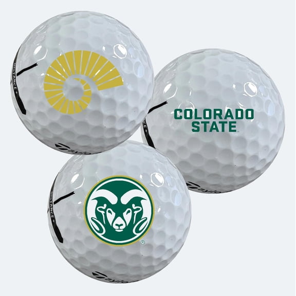 Colorado State University Rams Logo Edition Taylormade Distance+ Golf Balls 12-Pack (Dozen)