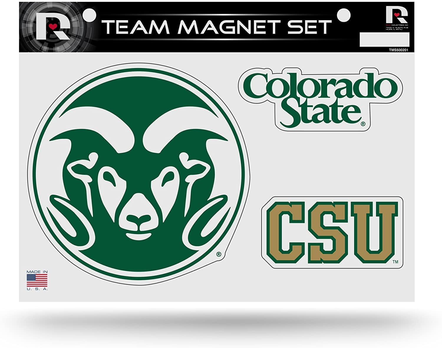 Colorado State University Rams Multi Magnet Sheet Shape Cut 8x11 Inch ...