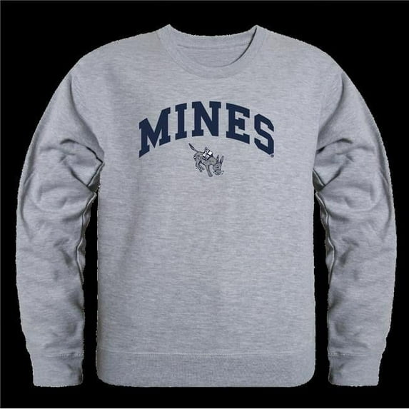 Colorado State University School of Mines Orediggers Campus Crewneck Sweatshirt, Heather Grey - 2XL
