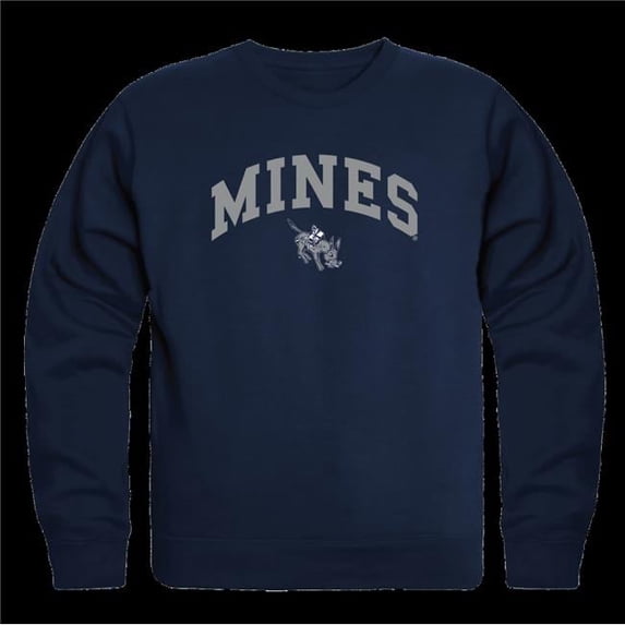 Colorado State University School of Mines Orediggers Campus Crewneck Sweatshirt, Navy - Large