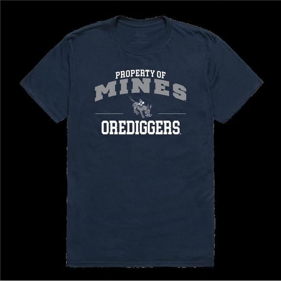 Colorado State University School of Mines Orediggers Property College T-Shirt, Navy - Large