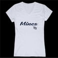 thumbnail image 1 of Colorado State University School of Mines Orediggers Script Women T-Shirt, White - Medium, 1 of 1