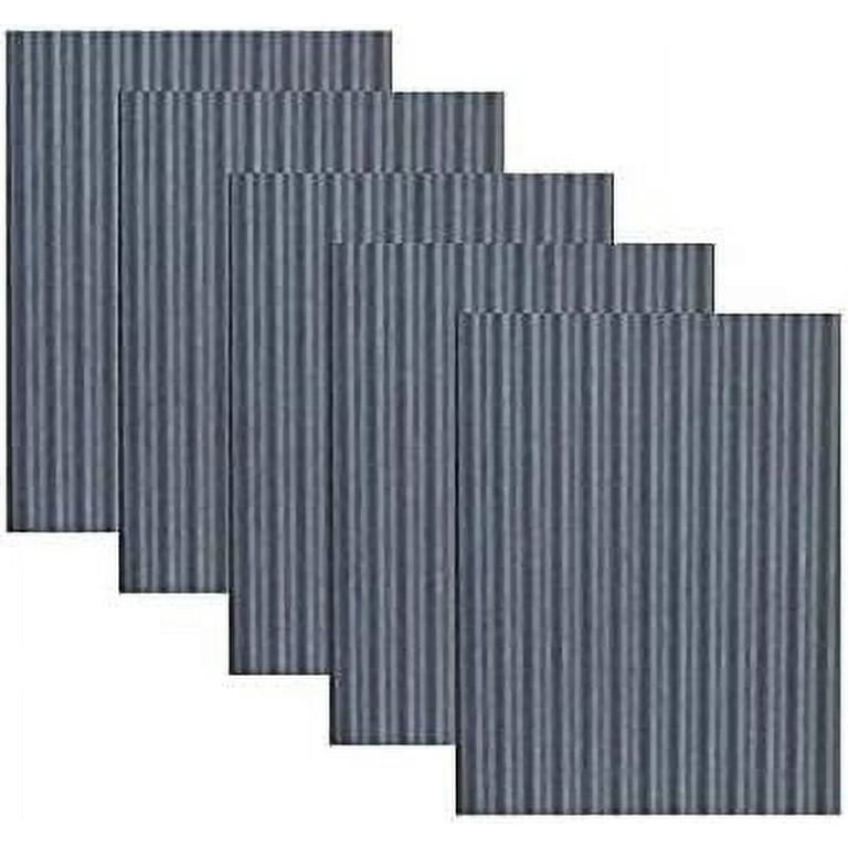 Colorado Steel Rustic Corrugated Metal Wainscoting - Corrugated Metal Sheets,  Metal Wall Panels - Dakota Tin 5-pack Antique 