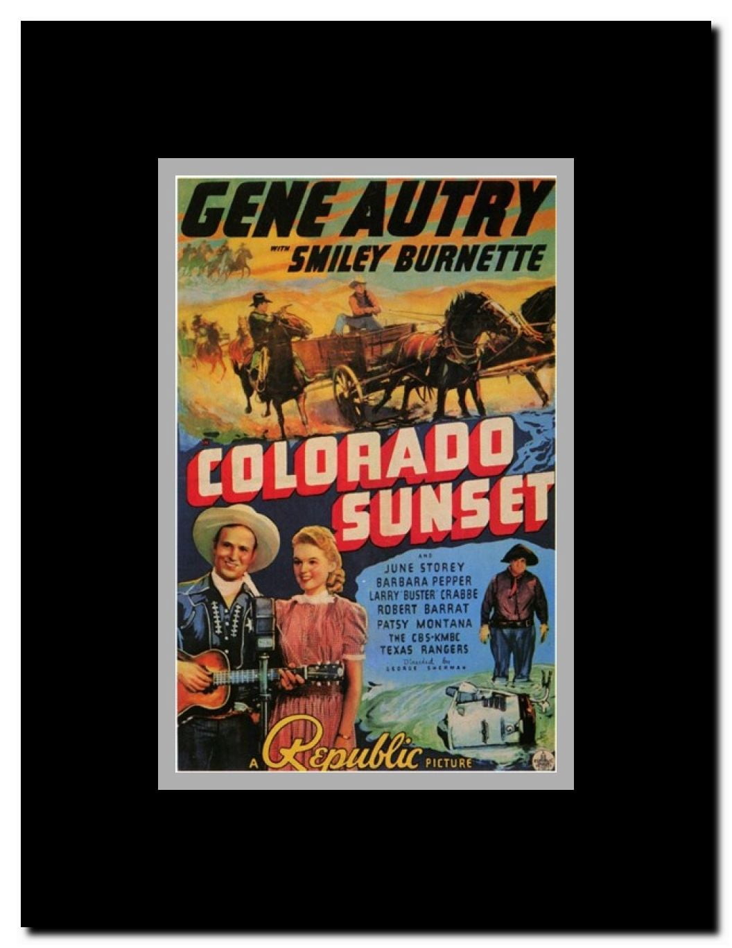 Colorado Sunset Framed Movie Poster