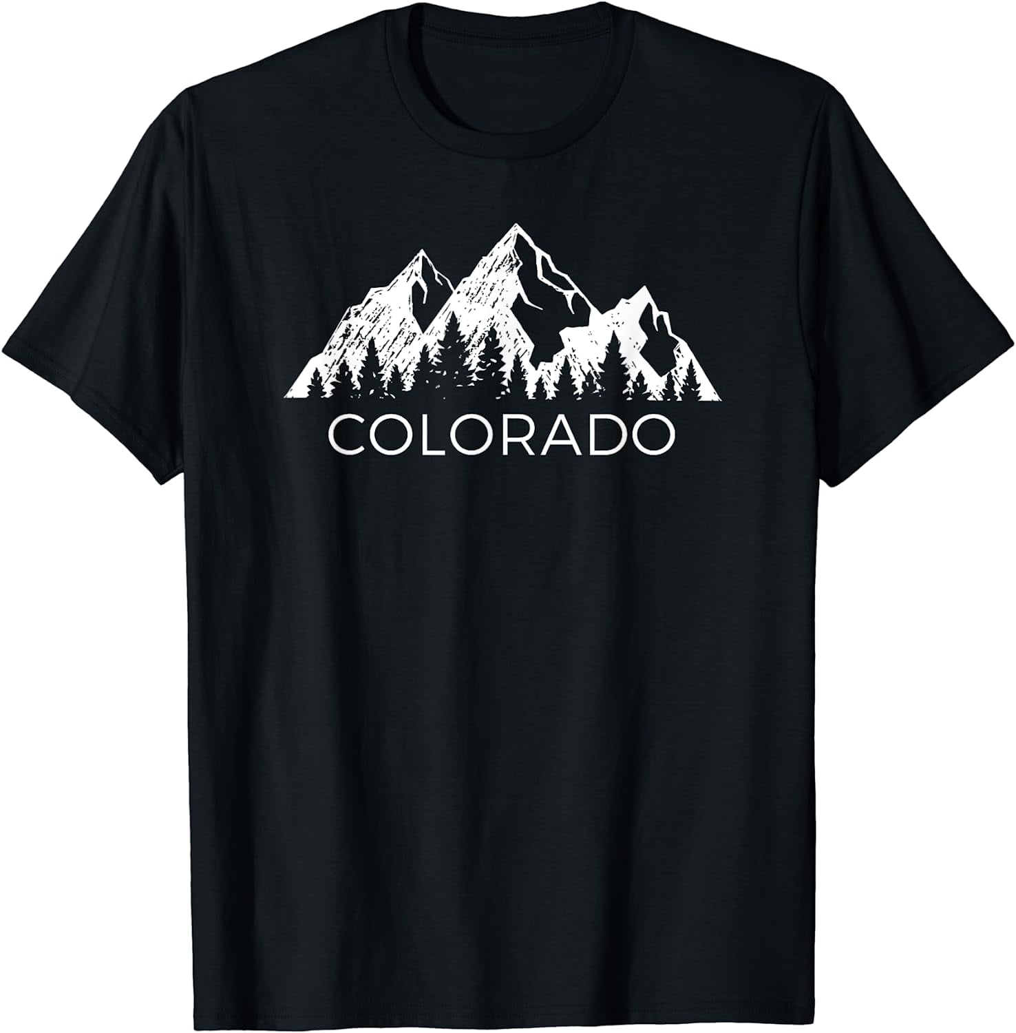 Colorado T Shirt | Cool Colorado Rocky Mountains Tee T-Shirt Black X ...