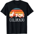 thumbnail image 1 of Colorado Tee - Retro Vintage Sunset Mountains Nature Hiking T-Shirt, 1 of 4