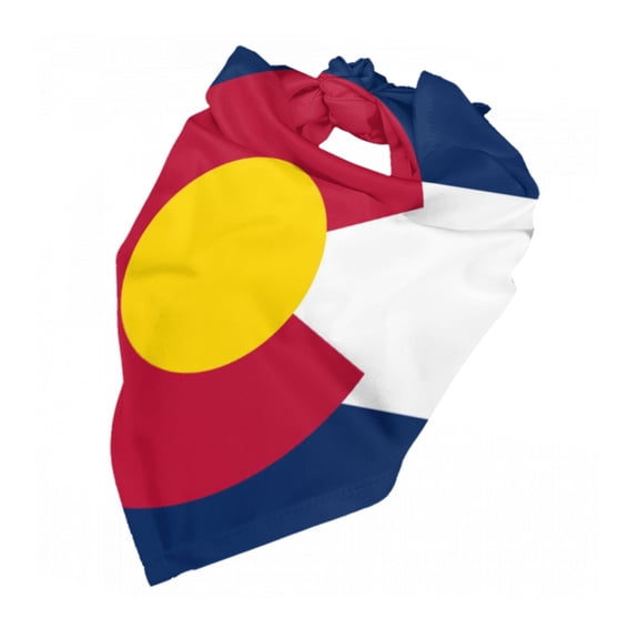 Colorado-Texas-Flag Dog Bandana Pet Scarf Dog Party Supplies For Dogs Pet Accessories For Dog Lovers