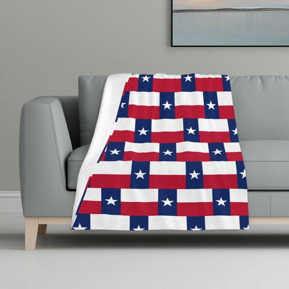 Colorado Texas Flag Print Blanket Warm Plush Throw Blanket Soft Flannel Lightweight Throw Blankets 32"X48"