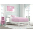 thumbnail image 1 of AFI Colorado 14" Wood Platform Bed Frame with 2 USB Ports, Twin, White, 1 of 5
