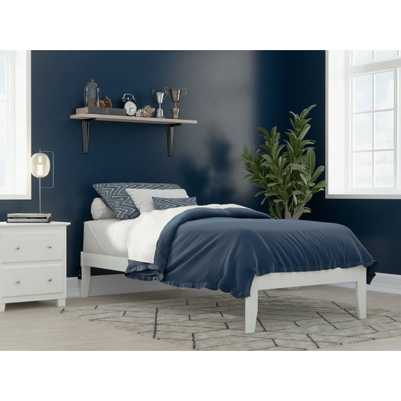 Colorado Twin Extra Long Bed with USB Turbo Charger in White