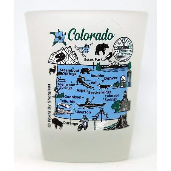 Colorado US States Series Collection Shot Glass