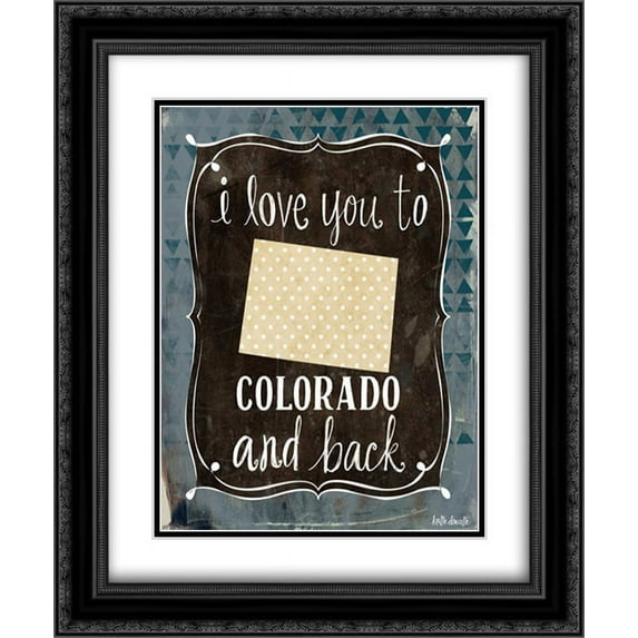 Colorado and Back 2x Matted 20x24 Black Ornate Framed Art Print by Doucette, Katie
