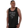 thumbnail image 1 of Colorado is Calling and I Must Go Tank Top Tee Shirt Women Brisco Brands S, 1 of 6