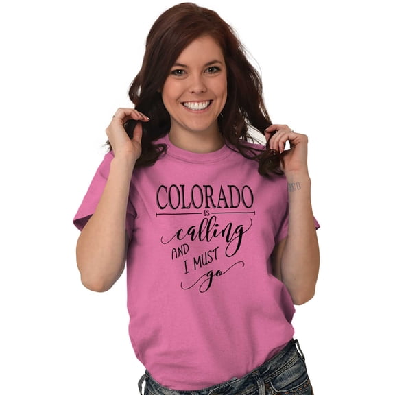 Colorado is Calling and I Must Go Women's Plus Size Graphic Tee Brisco Brands 3X