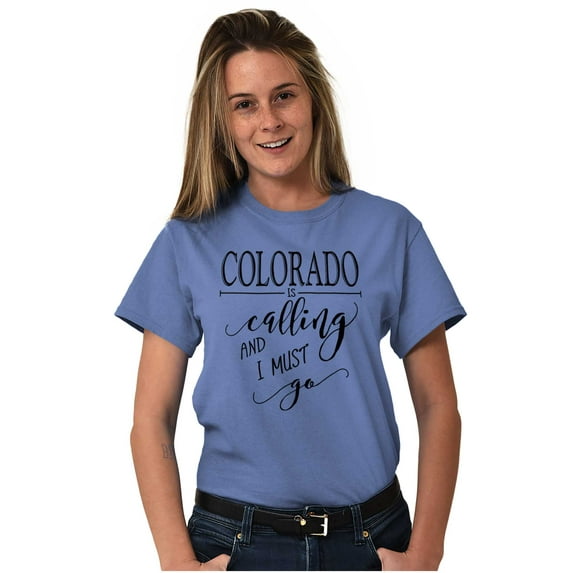 Colorado is Calling and I Must Go Women's Plus Size Graphic Tee Brisco Brands 3X