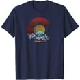 thumbnail image 1 of Colorado with Flag Themed Mountain Softstyle Unisex T-Shirt,Navy Color,Size 2XL, 1 of 5
