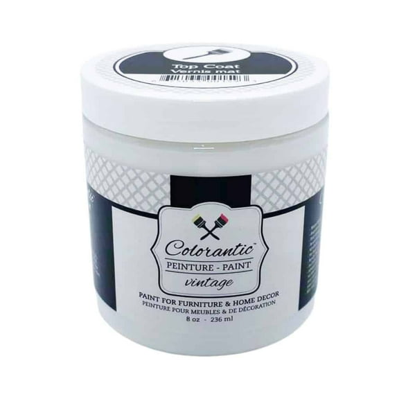 Colorantic | Furniture Clear MATTE Water-Based Varnish Top Coat | Arts and Craft DIY Projects (8 oz)