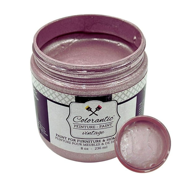 Colorantic | Furniture ROSE GOLD METALLIC Chalk Paint | Arts and Craft DIY Projects (8 oz)