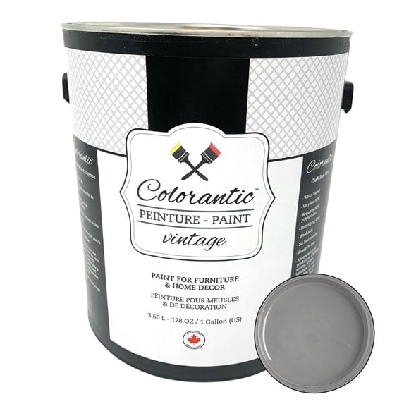Colorantic | GREY GLAZE for Faux-Fini Stain Old Barn Style - Fabric Paint Medium - Glitter Paint Additive Medium - Leather Paint (Grey - Gallon 128 oz)