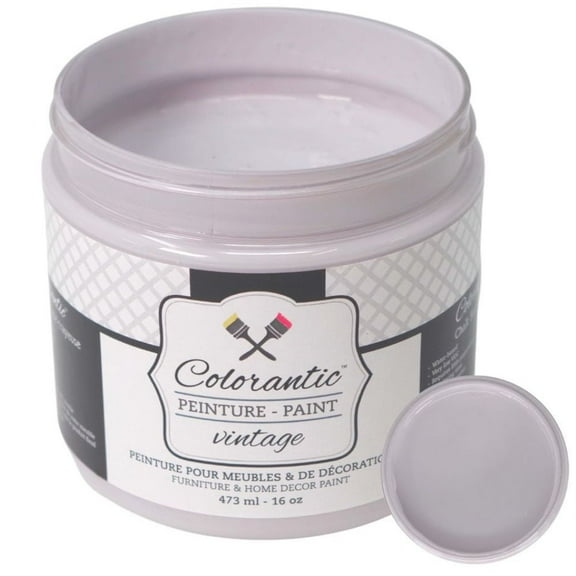 Colorantic | LAVENDER Chalk Paint Based for Furniture DIY - Multi-Surface All-in-One Craft Paint | SOFT LIGHT PURPLE Home Decor Painting - 16 oz