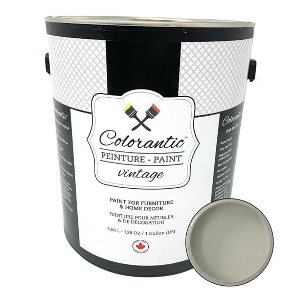 Colorantic | RANCH Chalk Paint Based for Furniture DIY - Multi-Surface All-in-One Craft Paint | SOFT BROWN Home Decor Painting - Gallon (128 oz)