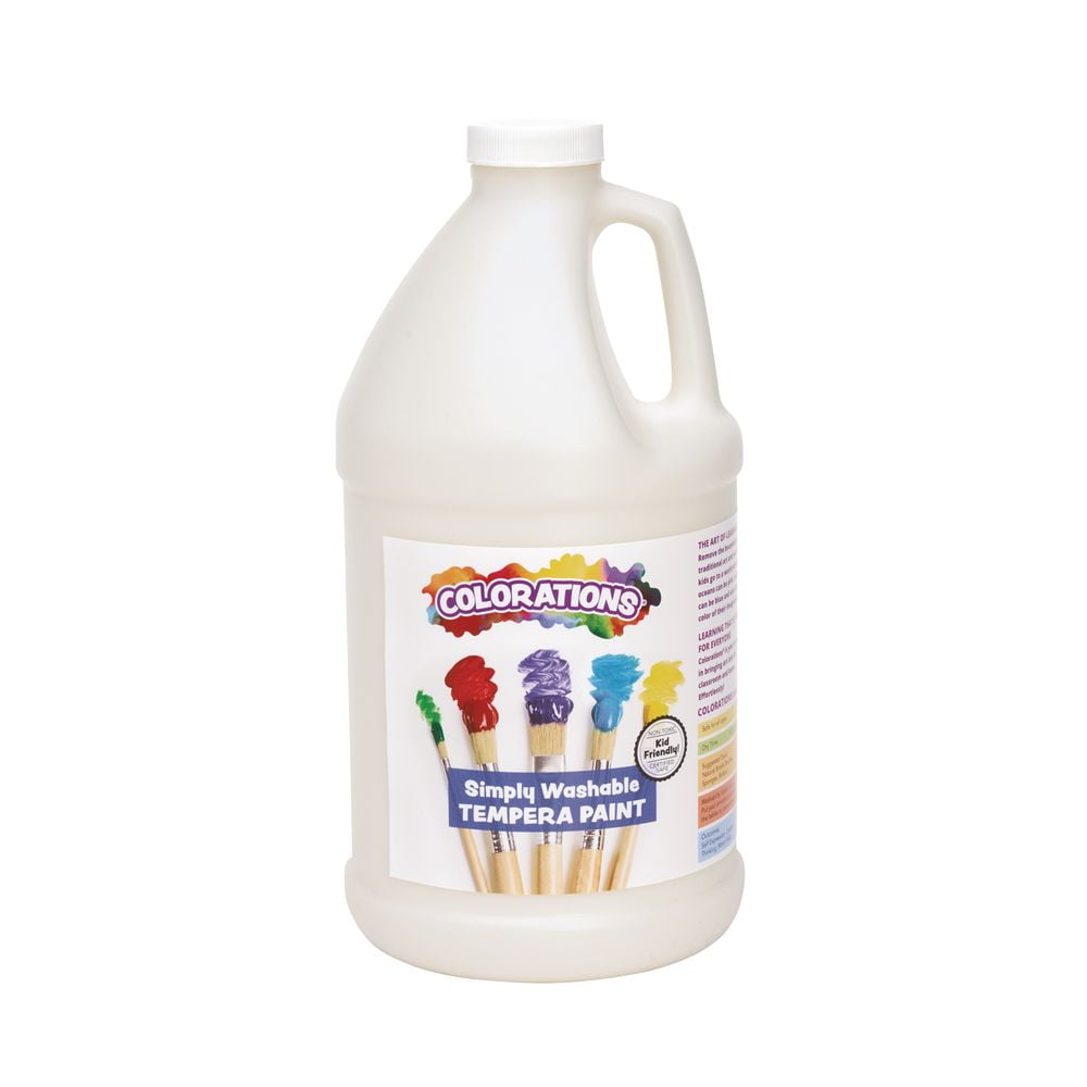 Colorations® Simply Tempera Paint, White - 1 Gallon