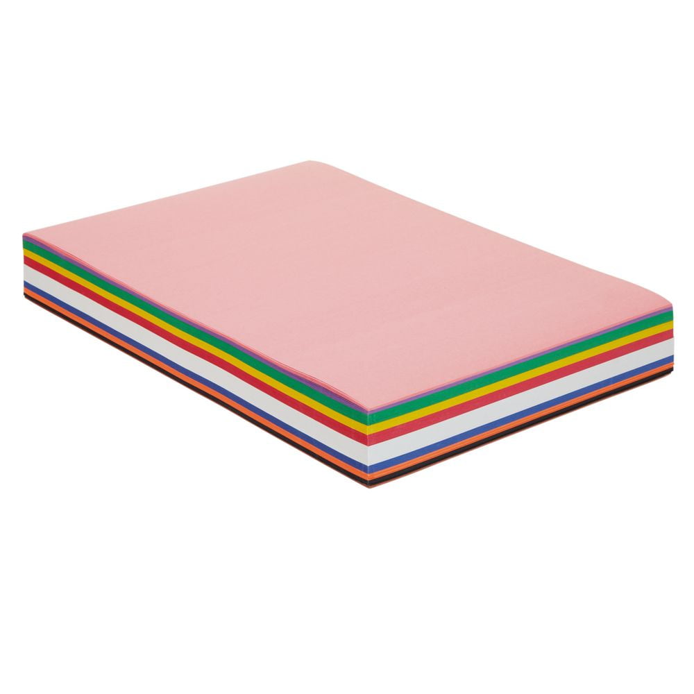 Colorations Construction Paper - White, 12 x 18, 300 Sheets