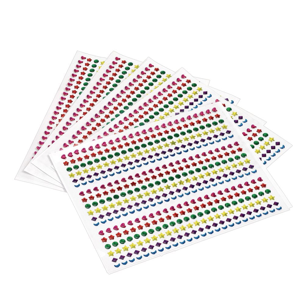 Colorations 3-D Gem Stickers - 2, 150 Pieces