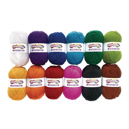 Colorations Acrylic Yarn - Set of 12