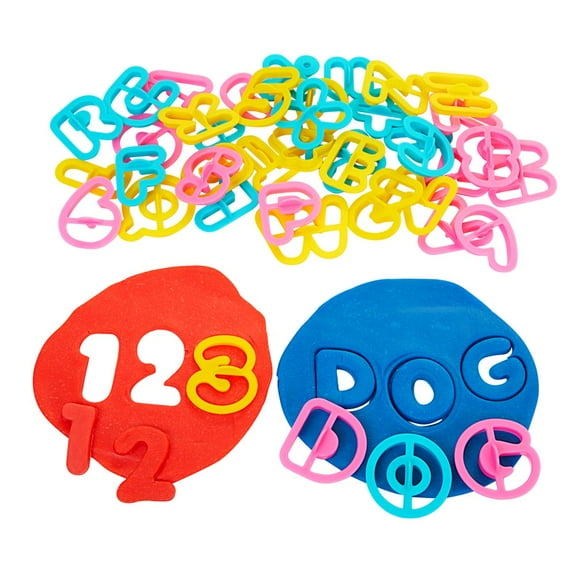 Colorations Alphabet & Number Dough Cutter Set - 41 Pieces